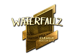 Sticker waterfaLLZ (Gold) | Boston 2018 preview