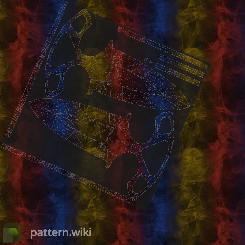 Shadow Daggers Marble Fade seed 183 pattern template