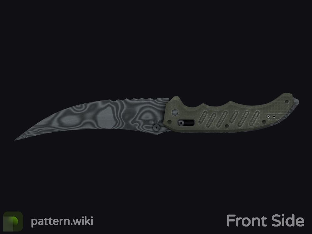 Flip Knife Damascus Steel seed 415