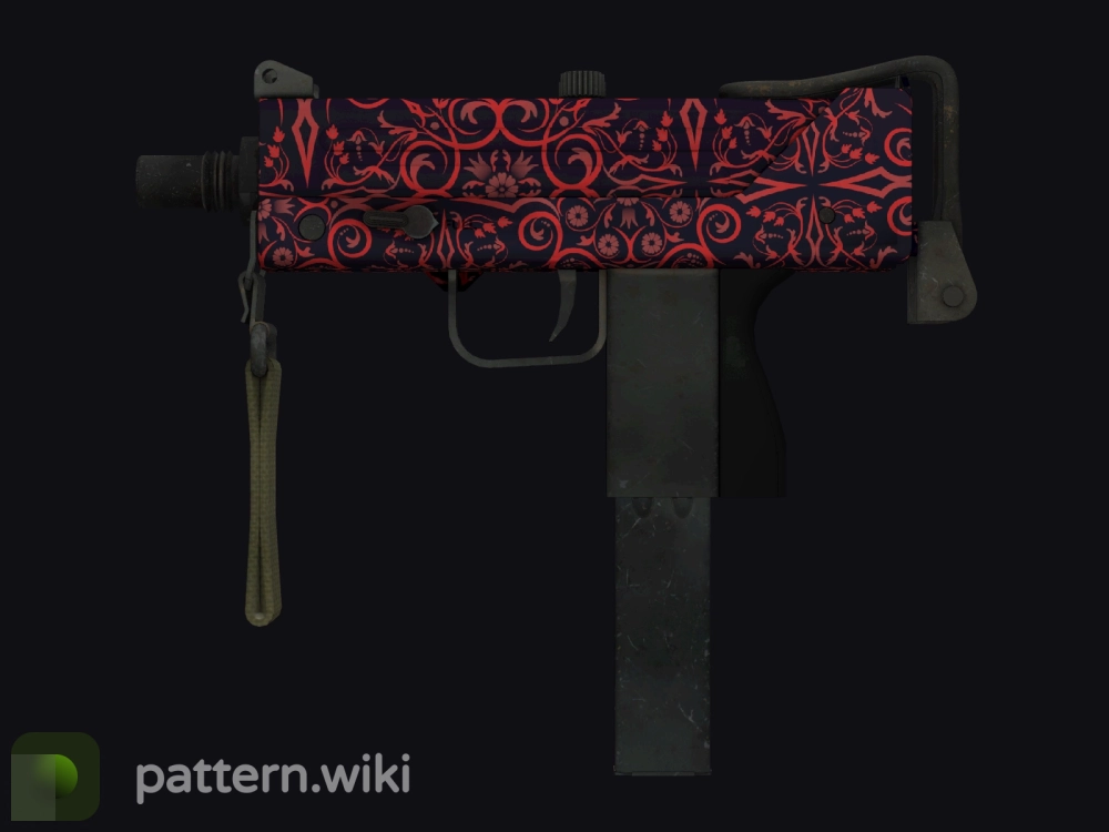 MAC-10 Red Filigree seed 326