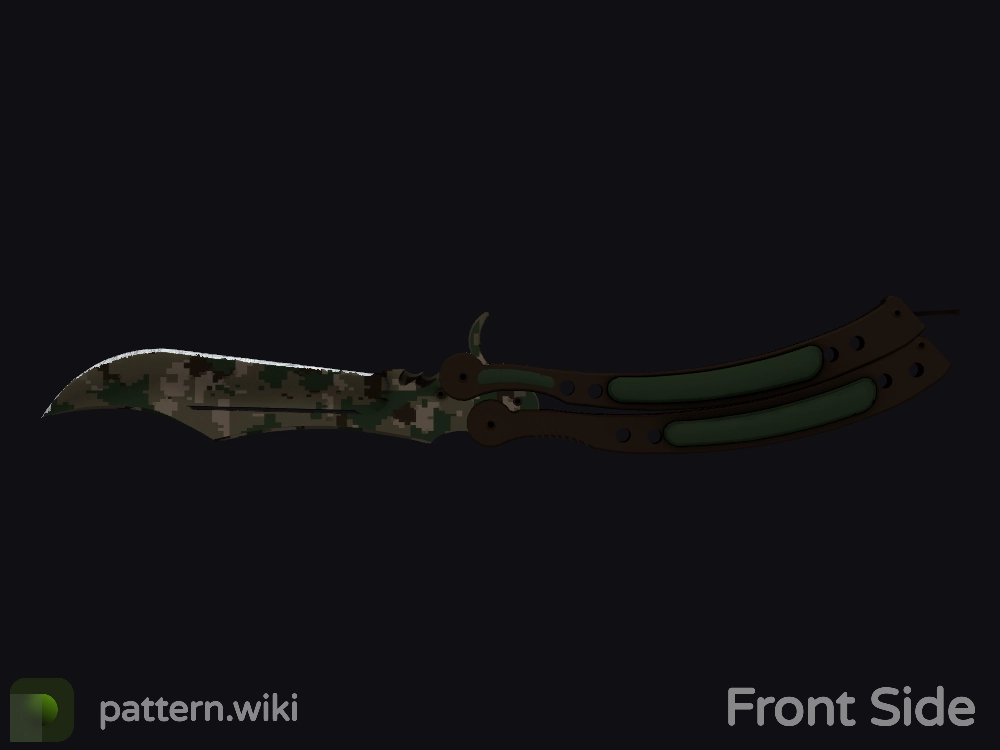 Butterfly Knife Forest DDPAT seed 412