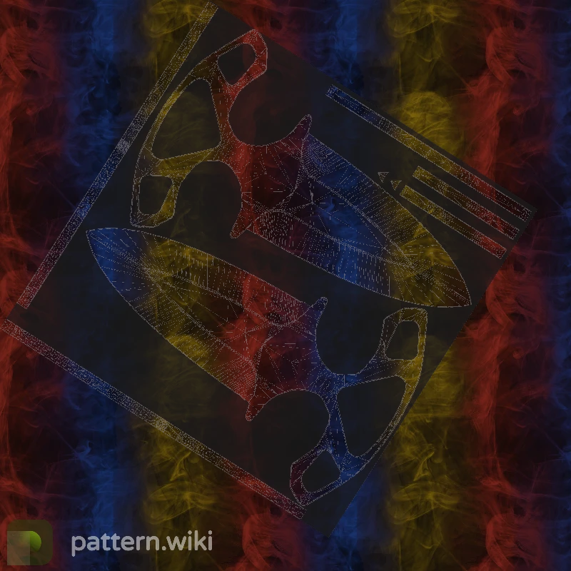 Shadow Daggers Marble Fade seed 700 pattern template