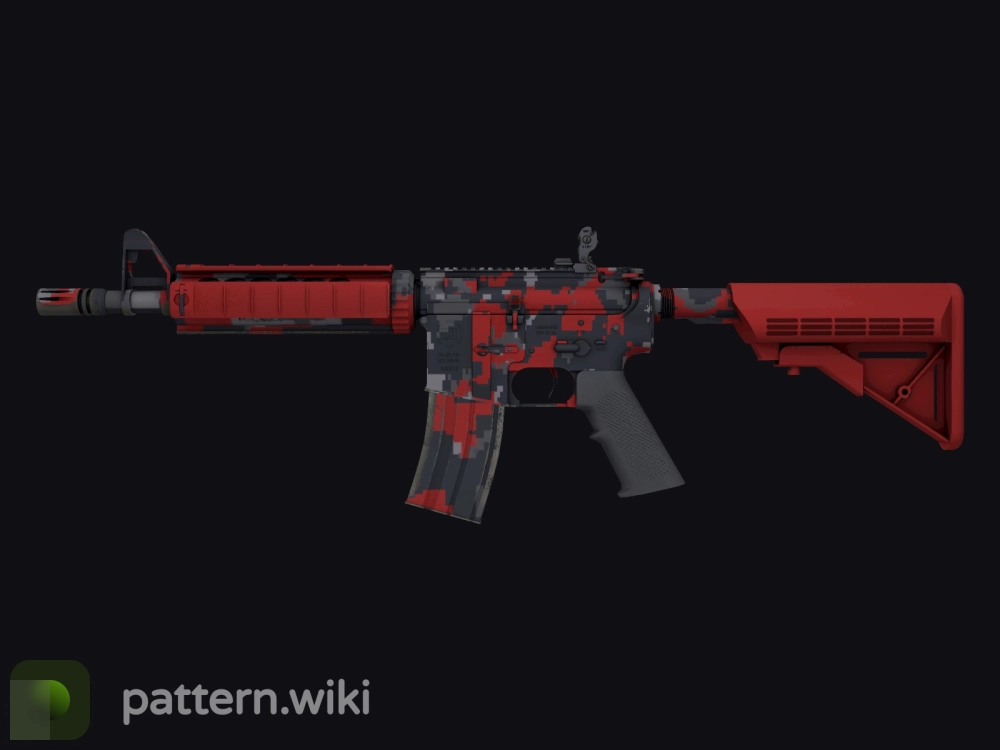 M4A4 Red DDPAT seed 590