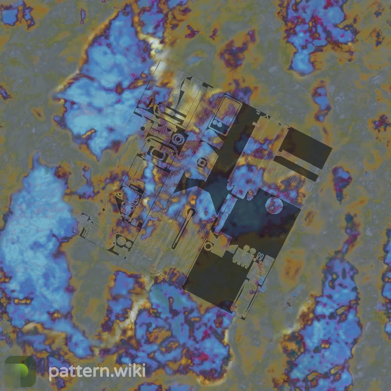 MAC-10 Case Hardened seed 789 pattern template