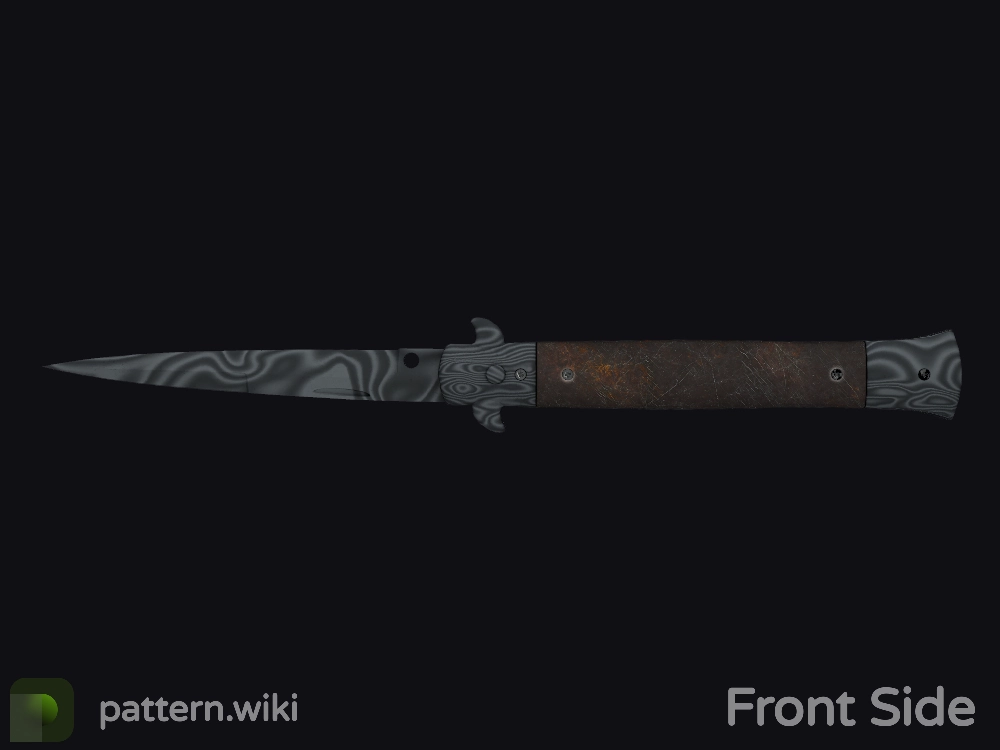 Stiletto Knife Damascus Steel seed 479