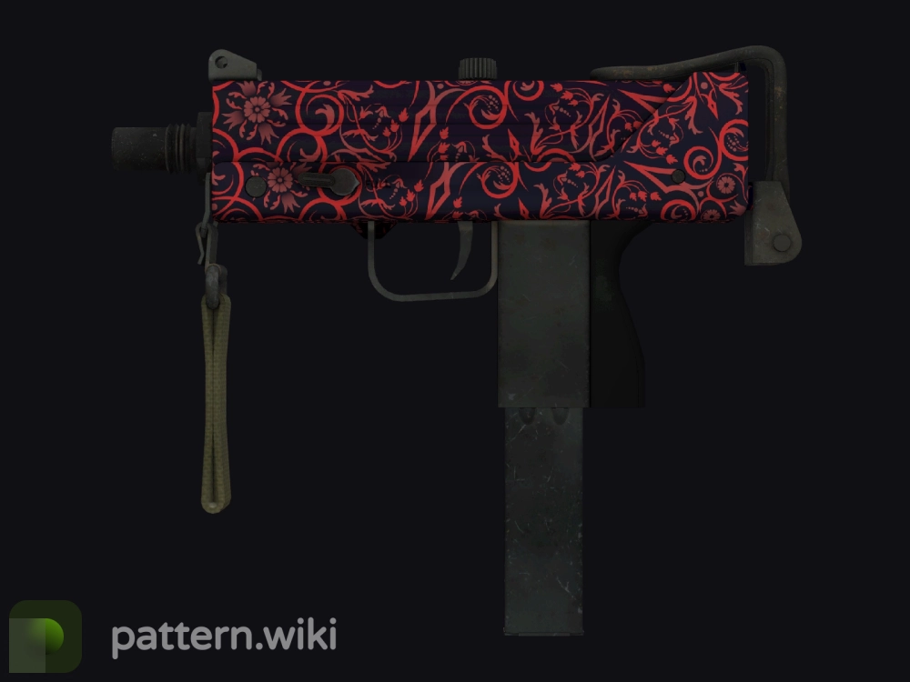 MAC-10 Red Filigree seed 274