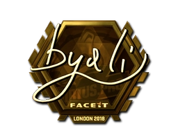 Sticker byali (Gold) | London 2018 preview