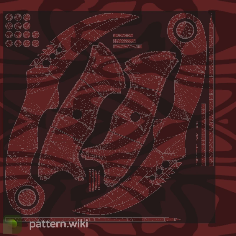 Talon Knife Slaughter seed 668 pattern template