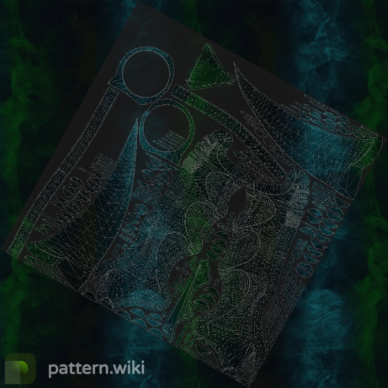 Karambit Gamma Doppler seed 219 pattern template