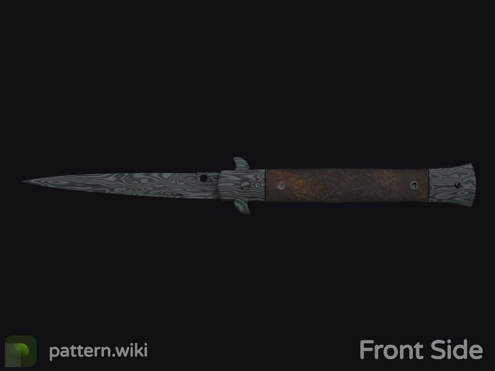 Stiletto Knife Damascus Steel seed 795