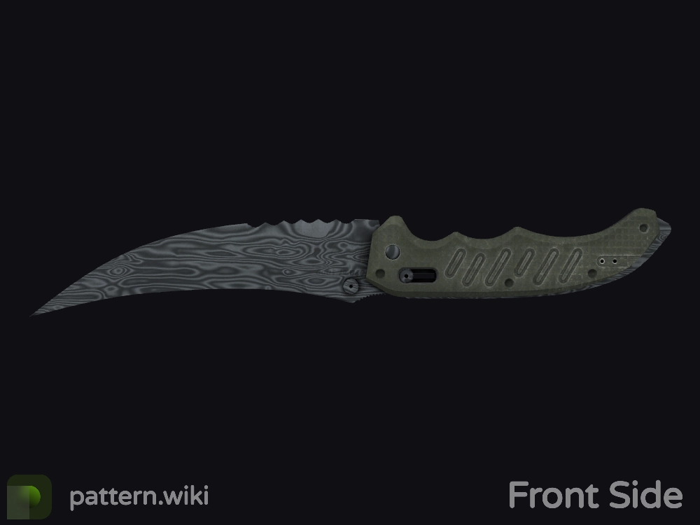 Flip Knife Damascus Steel seed 650