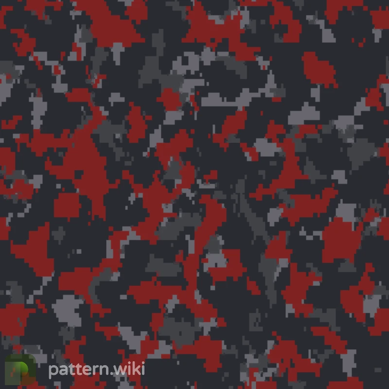 M4A4 Red DDPAT seed 0 pattern template