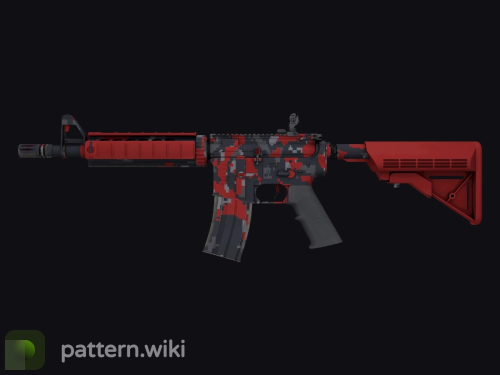 M4A4 Red DDPAT seed 659