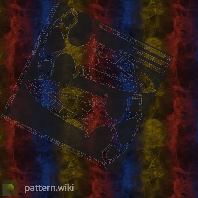 Shadow Daggers Marble Fade seed 733 pattern template