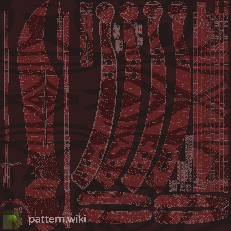 Butterfly Knife Slaughter seed 302 pattern template