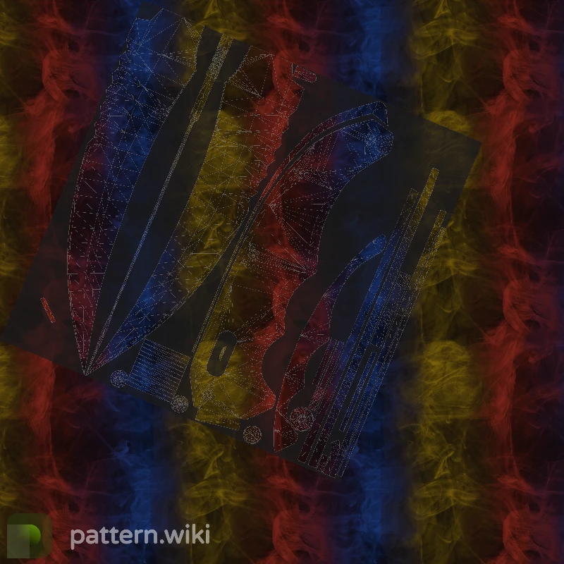 Flip Knife Marble Fade seed 753 pattern template