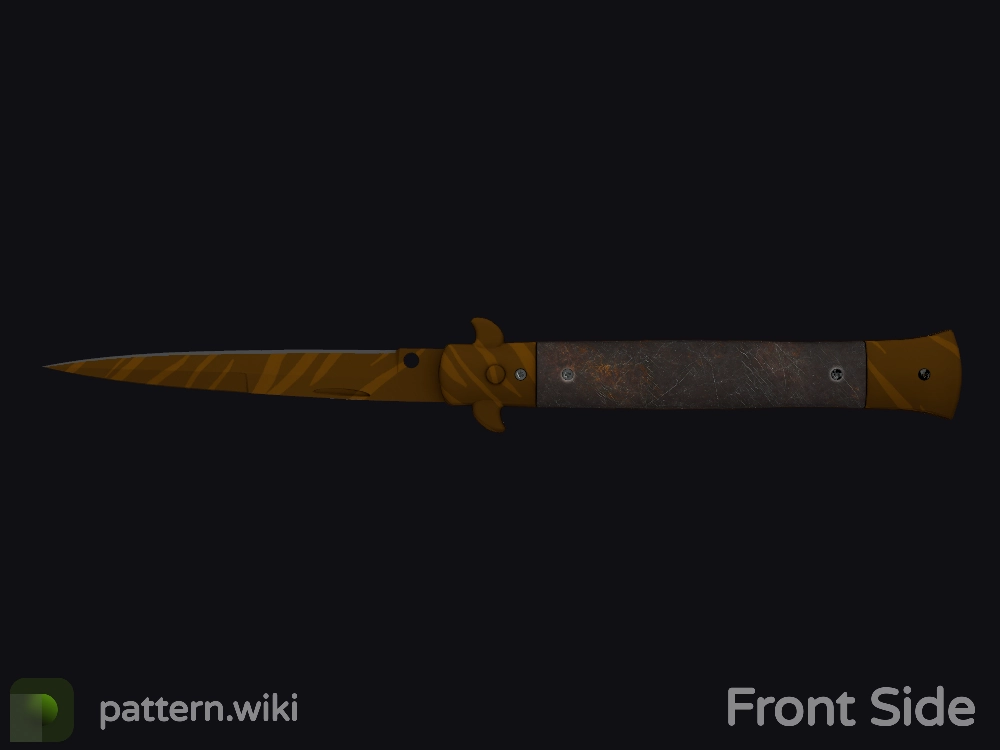 Stiletto Knife Tiger Tooth seed 696