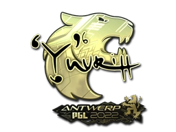 Sticker yuurih (Gold) | Antwerp 2022 preview