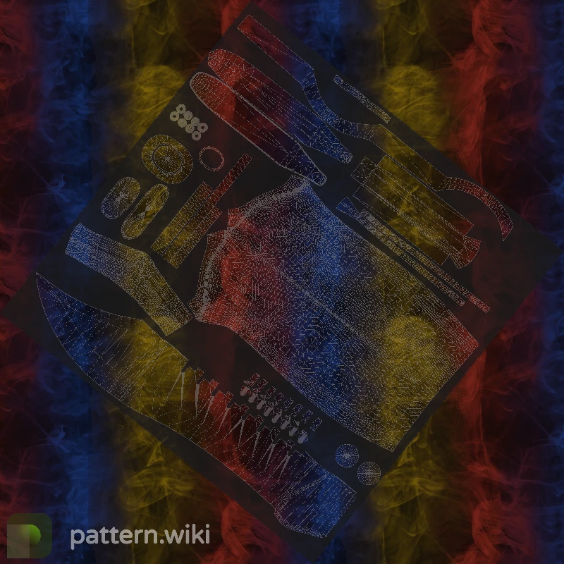 Bowie Knife Marble Fade seed 29 pattern template