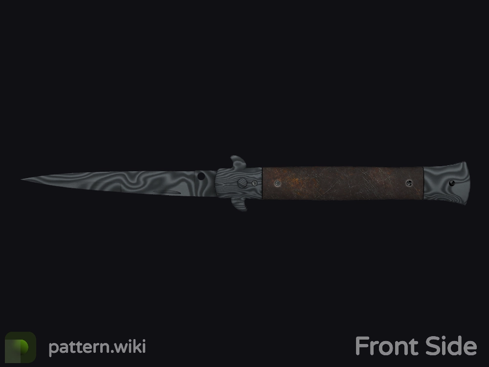 Stiletto Knife Damascus Steel seed 466