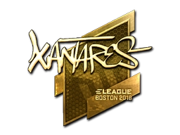 Sticker XANTARES (Gold) | Boston 2018 preview