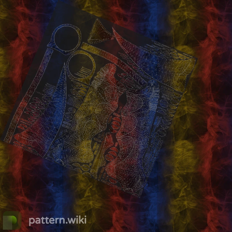 Karambit Marble Fade seed 858 pattern template