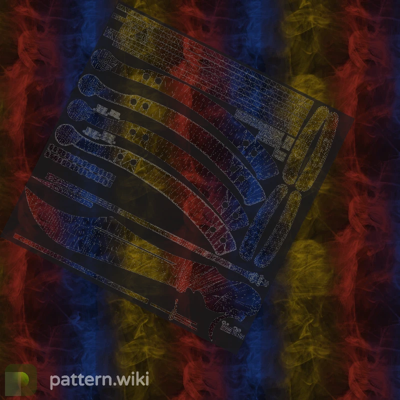 Butterfly Knife Marble Fade seed 560 pattern template