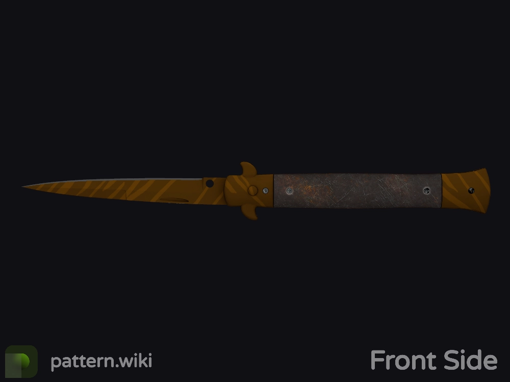 Stiletto Knife Tiger Tooth seed 373