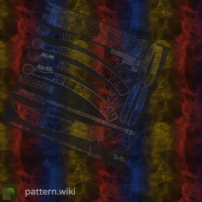 Butterfly Knife Marble Fade seed 108 pattern template