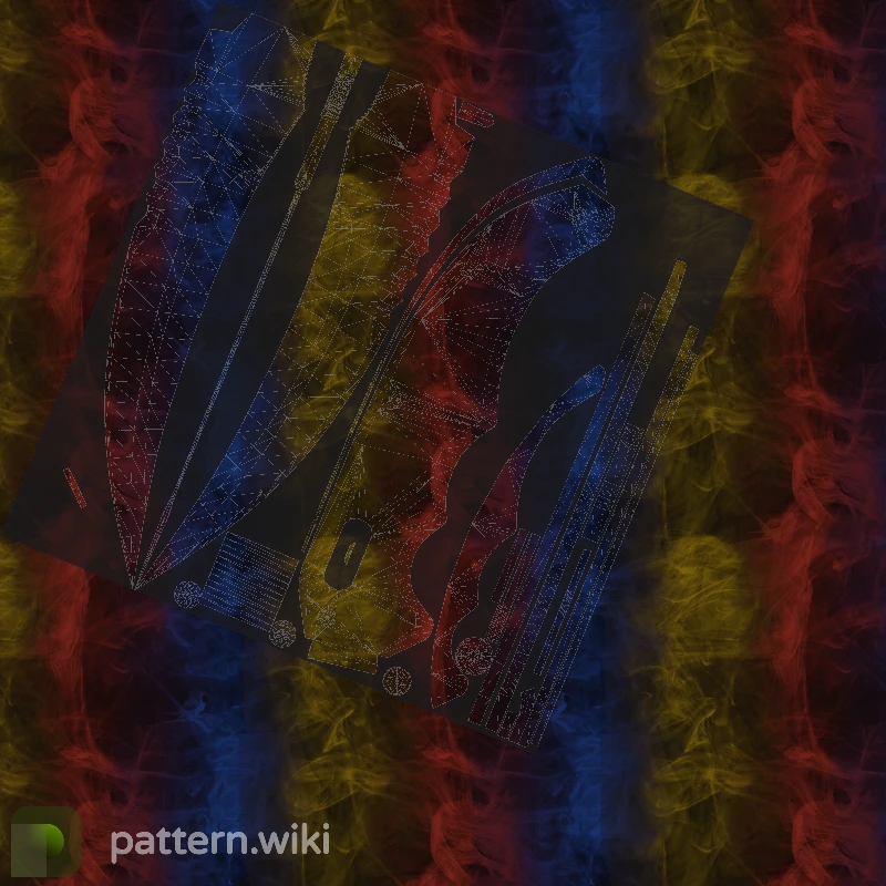 Flip Knife Marble Fade seed 764 pattern template