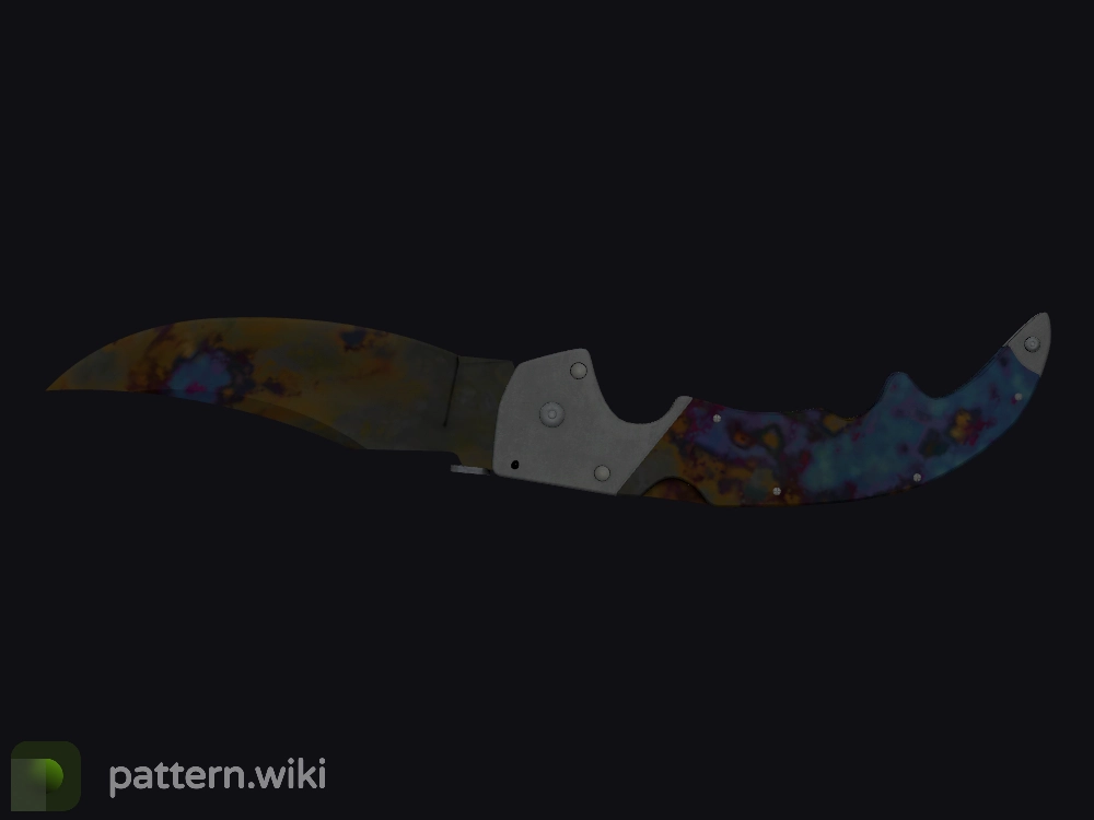 Falchion Knife Case Hardened seed 77