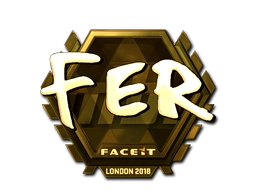 Sticker fer (Gold) | London 2018 preview