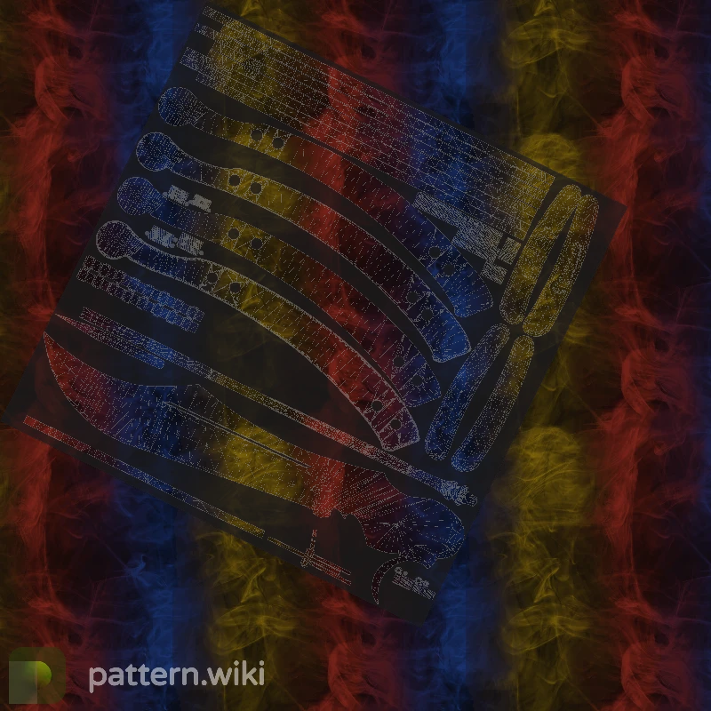 Butterfly Knife Marble Fade seed 250 pattern template