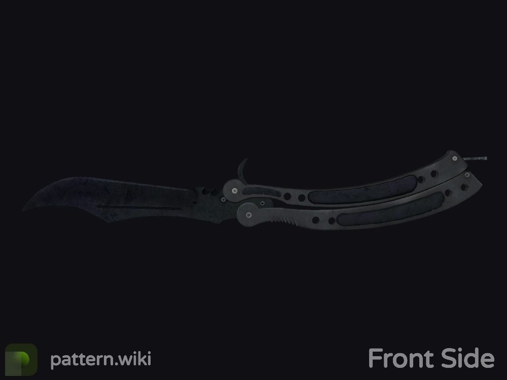 Butterfly Knife Blue Steel seed 539