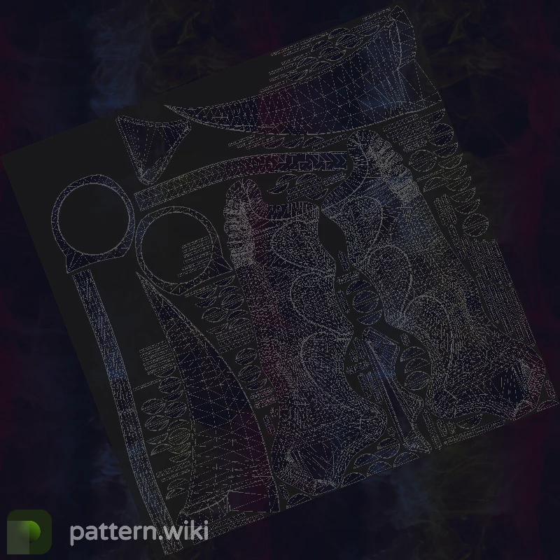 Karambit Doppler seed 820 pattern template