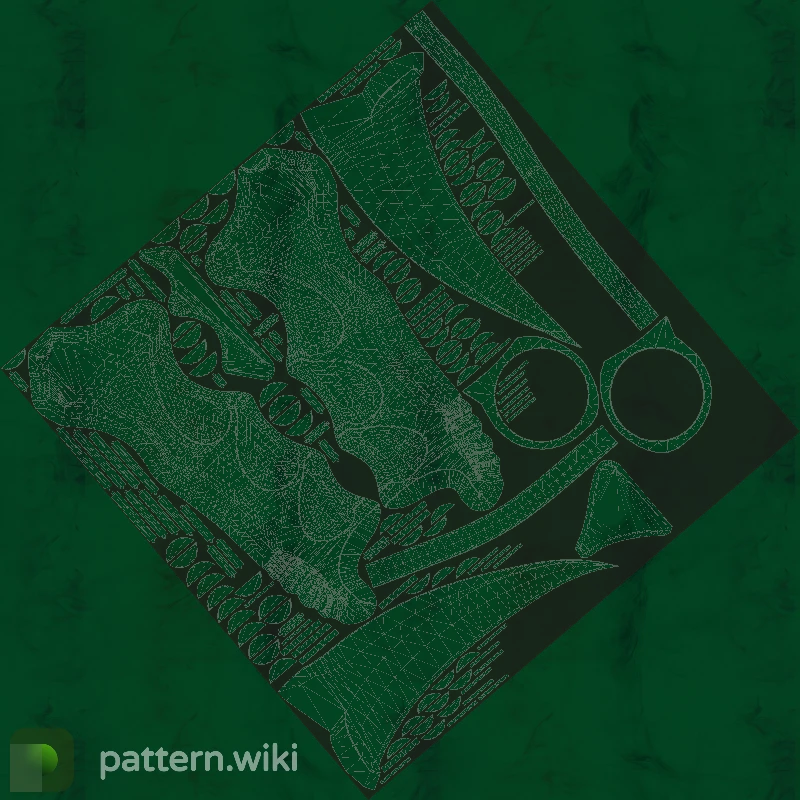 Karambit Gamma Doppler seed 168 pattern template