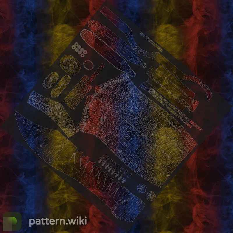 Bowie Knife Marble Fade seed 341 pattern template