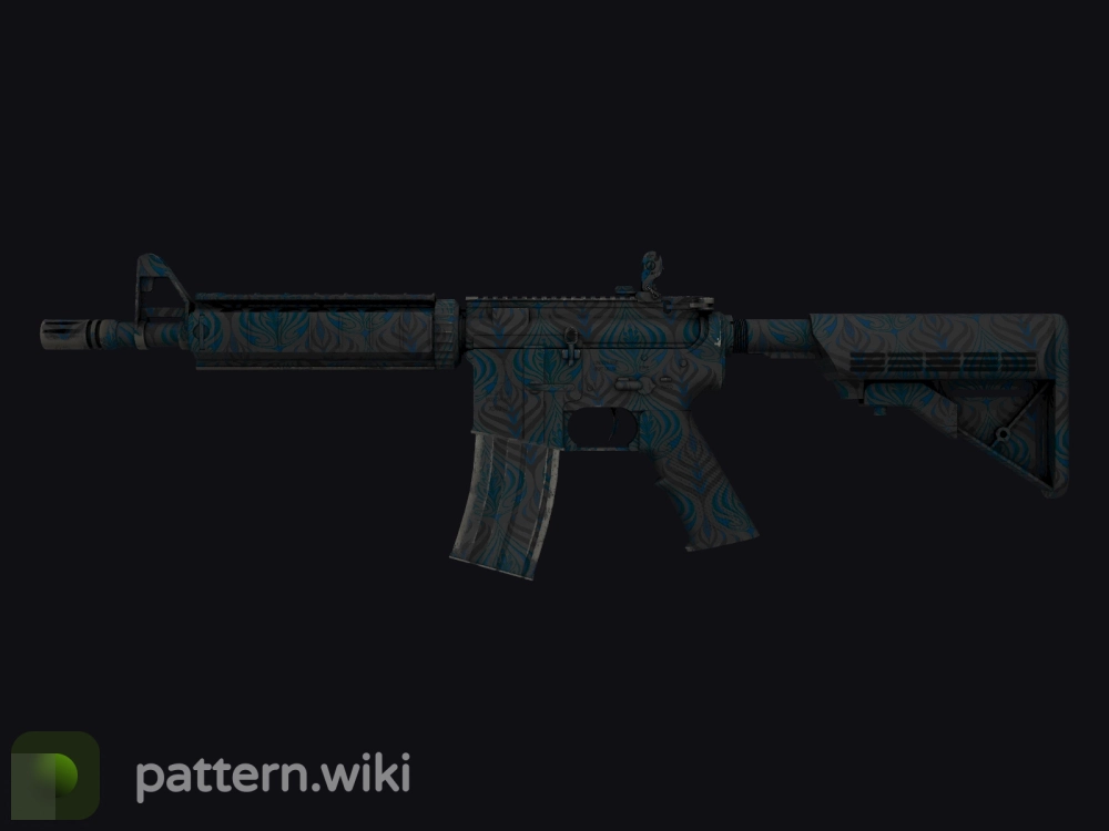 M4A4 Dark Blossom seed 322