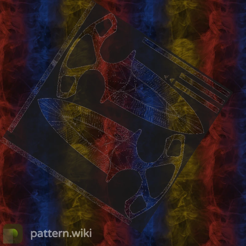 Shadow Daggers Marble Fade seed 390 pattern template