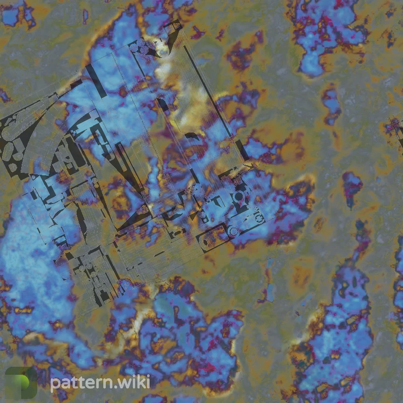 AK-47 Case Hardened seed 612 pattern template