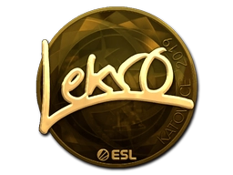 Sticker Lekr0 (Gold) | Katowice 2019 preview