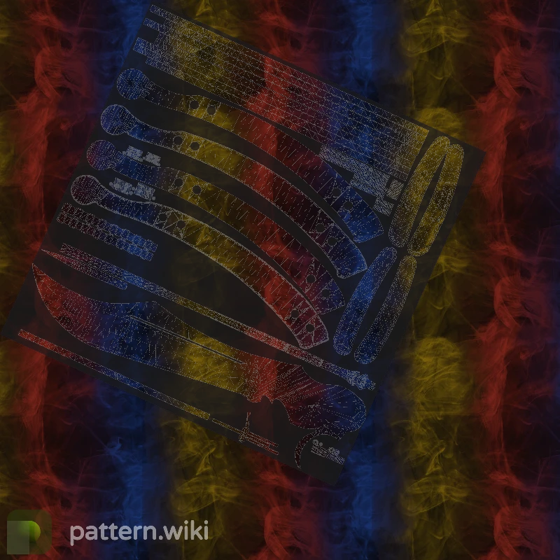 Butterfly Knife Marble Fade seed 148 pattern template