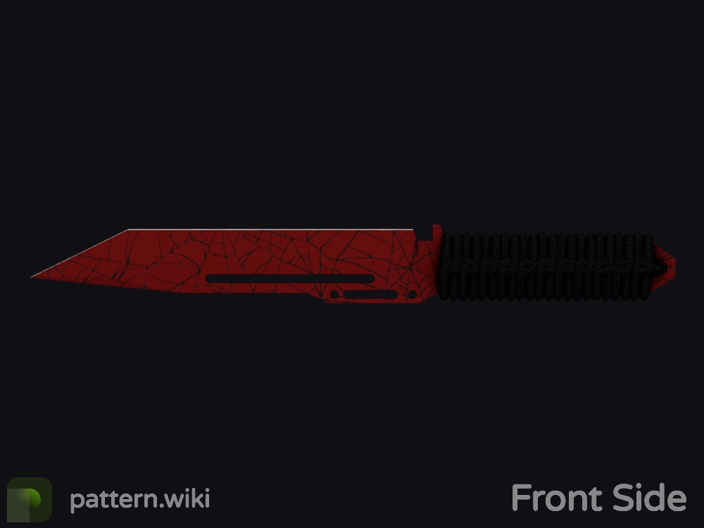 Paracord Knife Crimson Web seed 531