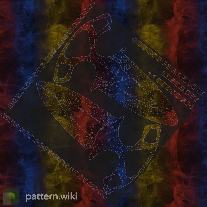 Shadow Daggers Marble Fade seed 849 pattern template