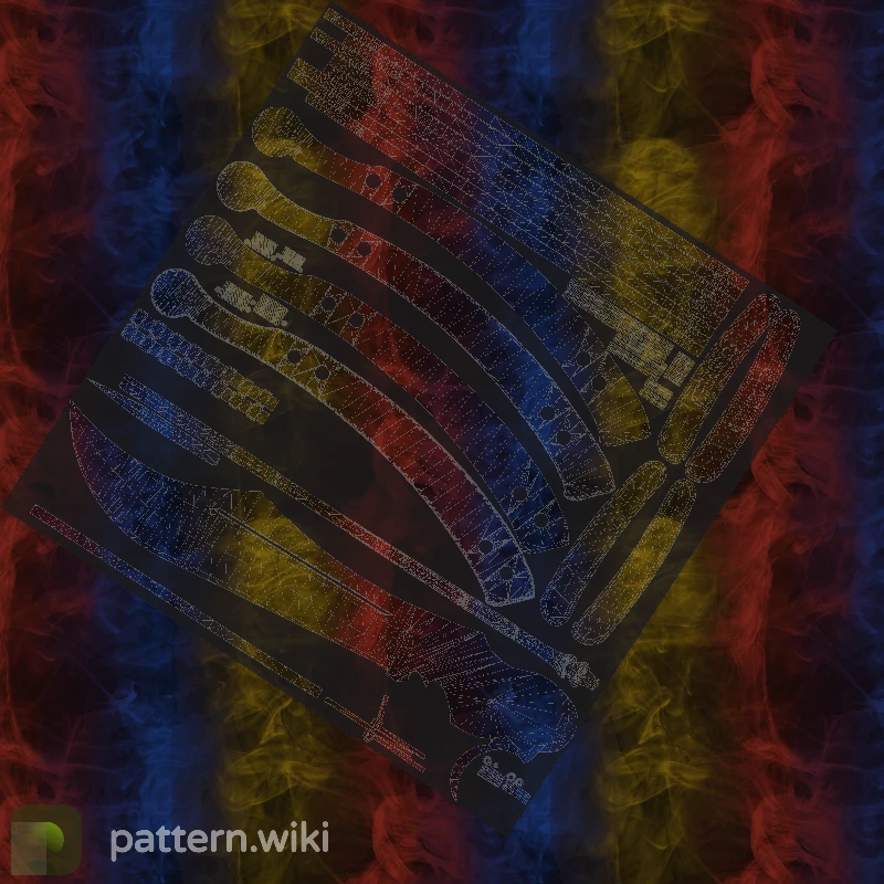 Butterfly Knife Marble Fade seed 390 pattern template