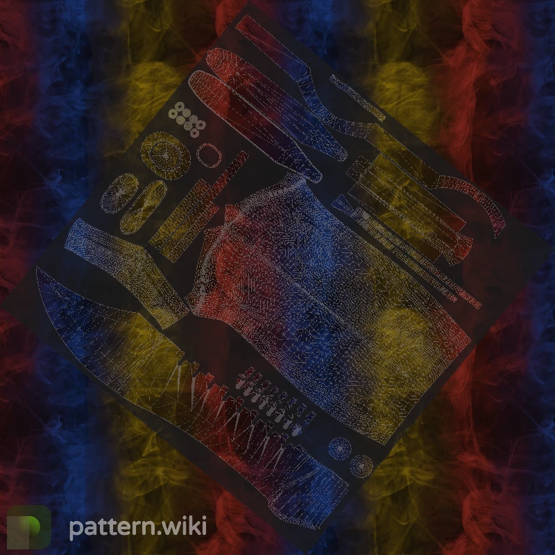 Bowie Knife Marble Fade seed 107 pattern template