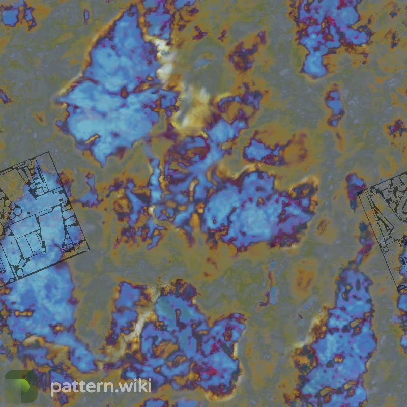 Five-SeveN Case Hardened seed 74 pattern template