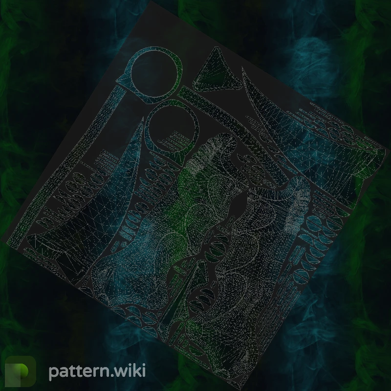 Karambit Gamma Doppler seed 888 pattern template