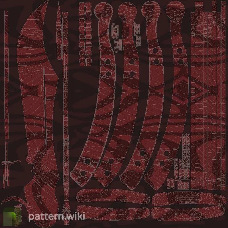 Butterfly Knife Slaughter seed 555 pattern template