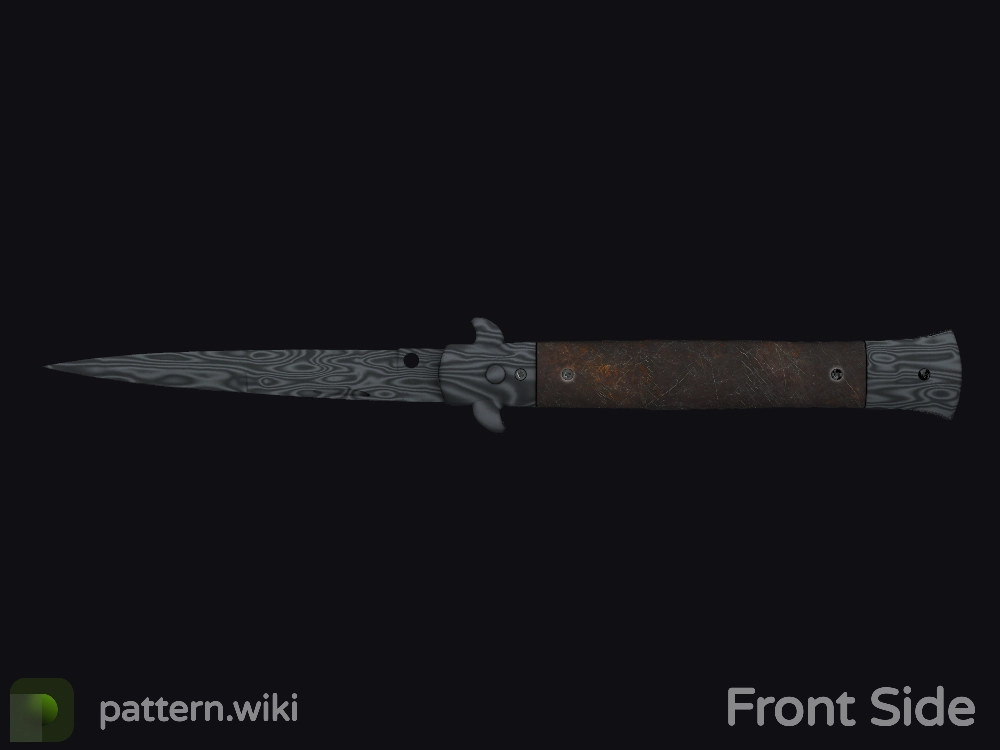 Stiletto Knife Damascus Steel seed 722